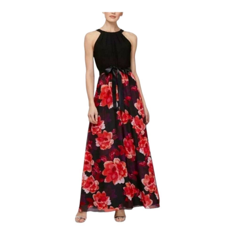 ignite Evenings 16 NWT semi formal floral skirted maxi dress